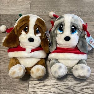 Sad Sam and Honey Christmas Plushie Stuffed Animals RARE!